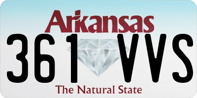 AR license plate 361VVS