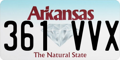 AR license plate 361VVX