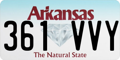 AR license plate 361VVY