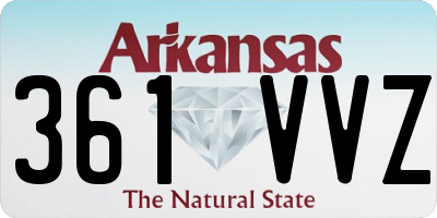 AR license plate 361VVZ