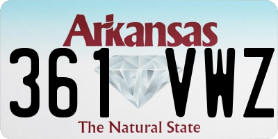 AR license plate 361VWZ