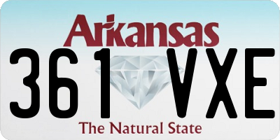AR license plate 361VXE