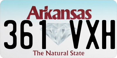 AR license plate 361VXH