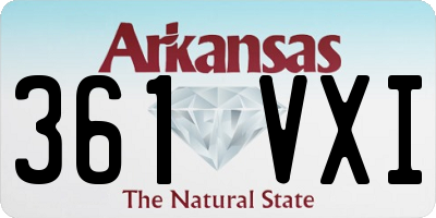 AR license plate 361VXI
