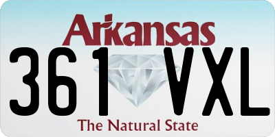 AR license plate 361VXL