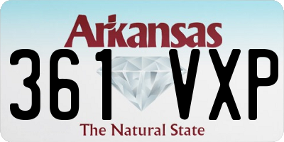AR license plate 361VXP