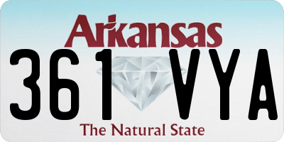 AR license plate 361VYA
