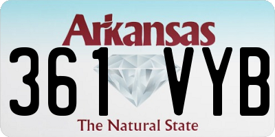 AR license plate 361VYB