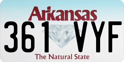 AR license plate 361VYF