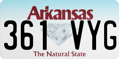 AR license plate 361VYG