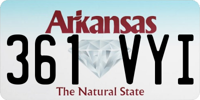 AR license plate 361VYI