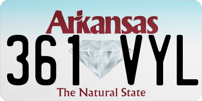 AR license plate 361VYL