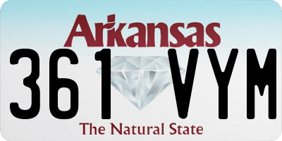 AR license plate 361VYM