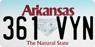 AR license plate 361VYN