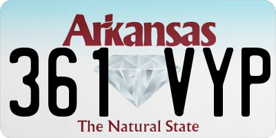 AR license plate 361VYP