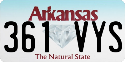 AR license plate 361VYS