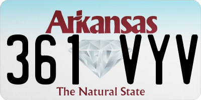 AR license plate 361VYV