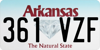 AR license plate 361VZF