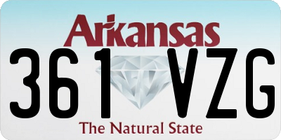 AR license plate 361VZG