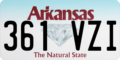 AR license plate 361VZI