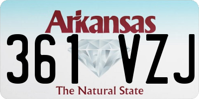 AR license plate 361VZJ