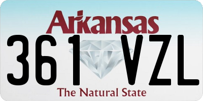 AR license plate 361VZL