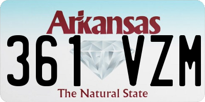 AR license plate 361VZM