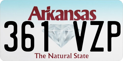AR license plate 361VZP