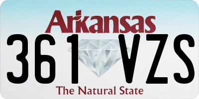 AR license plate 361VZS