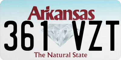 AR license plate 361VZT