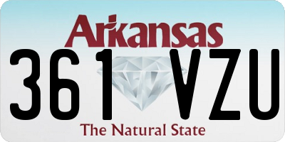 AR license plate 361VZU