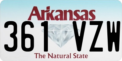AR license plate 361VZW