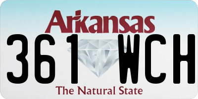 AR license plate 361WCH