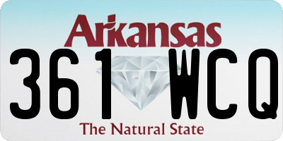 AR license plate 361WCQ