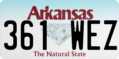 AR license plate 361WEZ