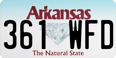 AR license plate 361WFD