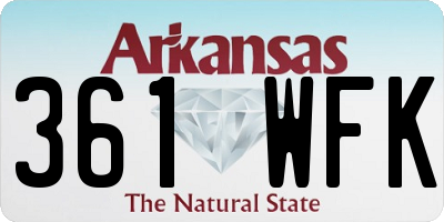 AR license plate 361WFK