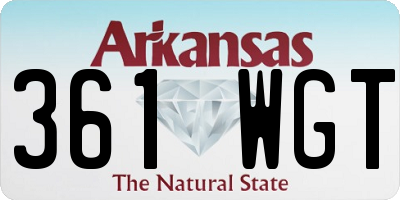 AR license plate 361WGT