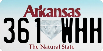 AR license plate 361WHH