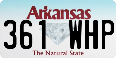 AR license plate 361WHP