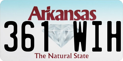 AR license plate 361WIH