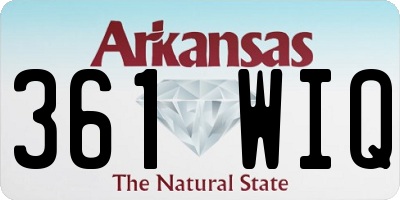 AR license plate 361WIQ