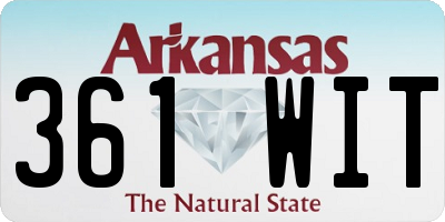 AR license plate 361WIT