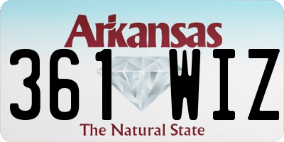 AR license plate 361WIZ