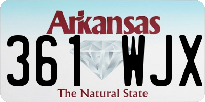AR license plate 361WJX
