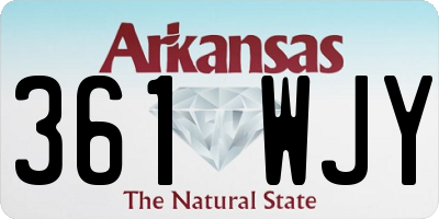 AR license plate 361WJY