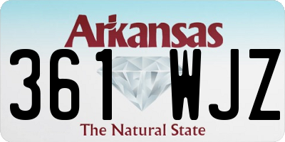 AR license plate 361WJZ