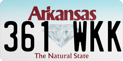 AR license plate 361WKK