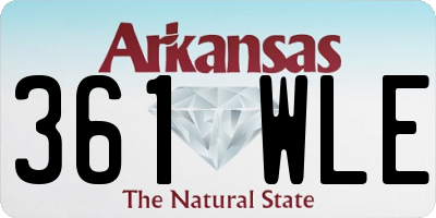 AR license plate 361WLE