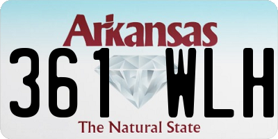 AR license plate 361WLH